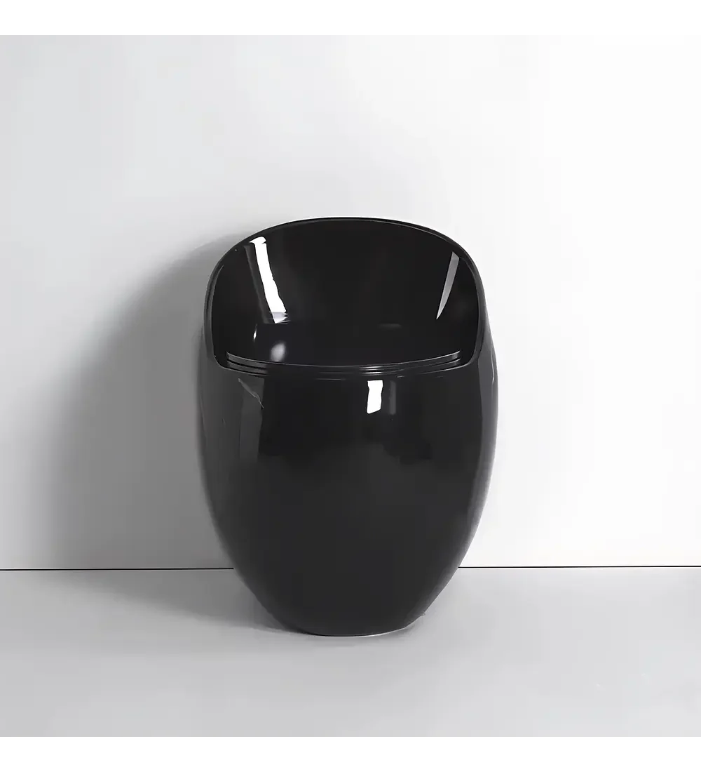 Sanitario De Lujo Tipo Huevo Negro
