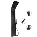 Torre Ducha Para Baño Con Luz Led Y Bluetooth Negra