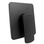 Monomando Mezclador Ducha Rectangular Negro Premium