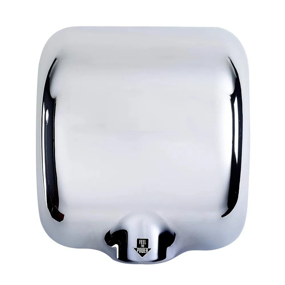 Secador de manos brillante tornado en acero inoxidable automático infrarrojo 1800w