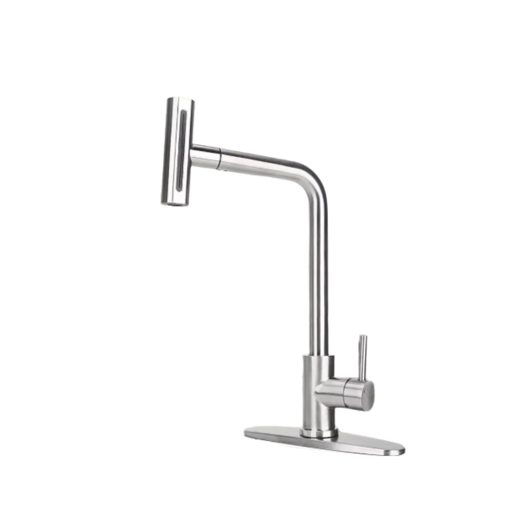 Grifo Monocontrol lavaplatos Industrial – Acero Inoxidable - Aqua center 