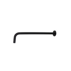 Brazo para Ducha Redondo 40 cm – Acero Inoxidable con Acabado Negro Mate - Aqua center 