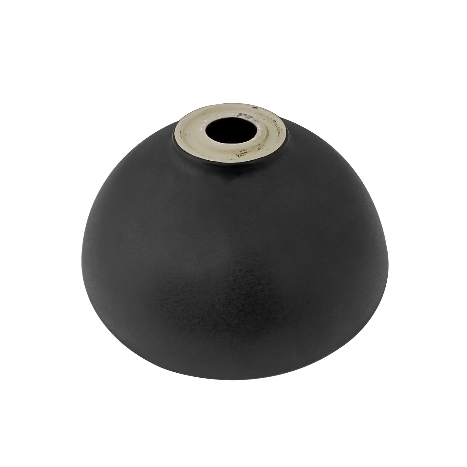 Lavamanos Sobreponer Redondo Ceramica Negro Mate 13x32cm
