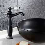 Grifería Monocontrol Cuadrada Alta Gris Gunmetal - Diseño Industrial para Lavamanos Bowl