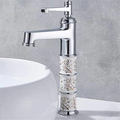 Grifo de Lujo Imperial Gold & Porcelain – Monomando de Caño Alto con Detalles Florales
