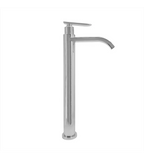 Grifería Lavamanos Alta Agua Fría Cascada Metálica Cromada 31 cm - Aqua center 