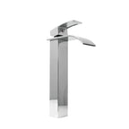 Grifo lavamanos monocontrol cascada alto acero 304 - Aqua center 